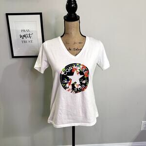 Converse Women Size S White TShirt